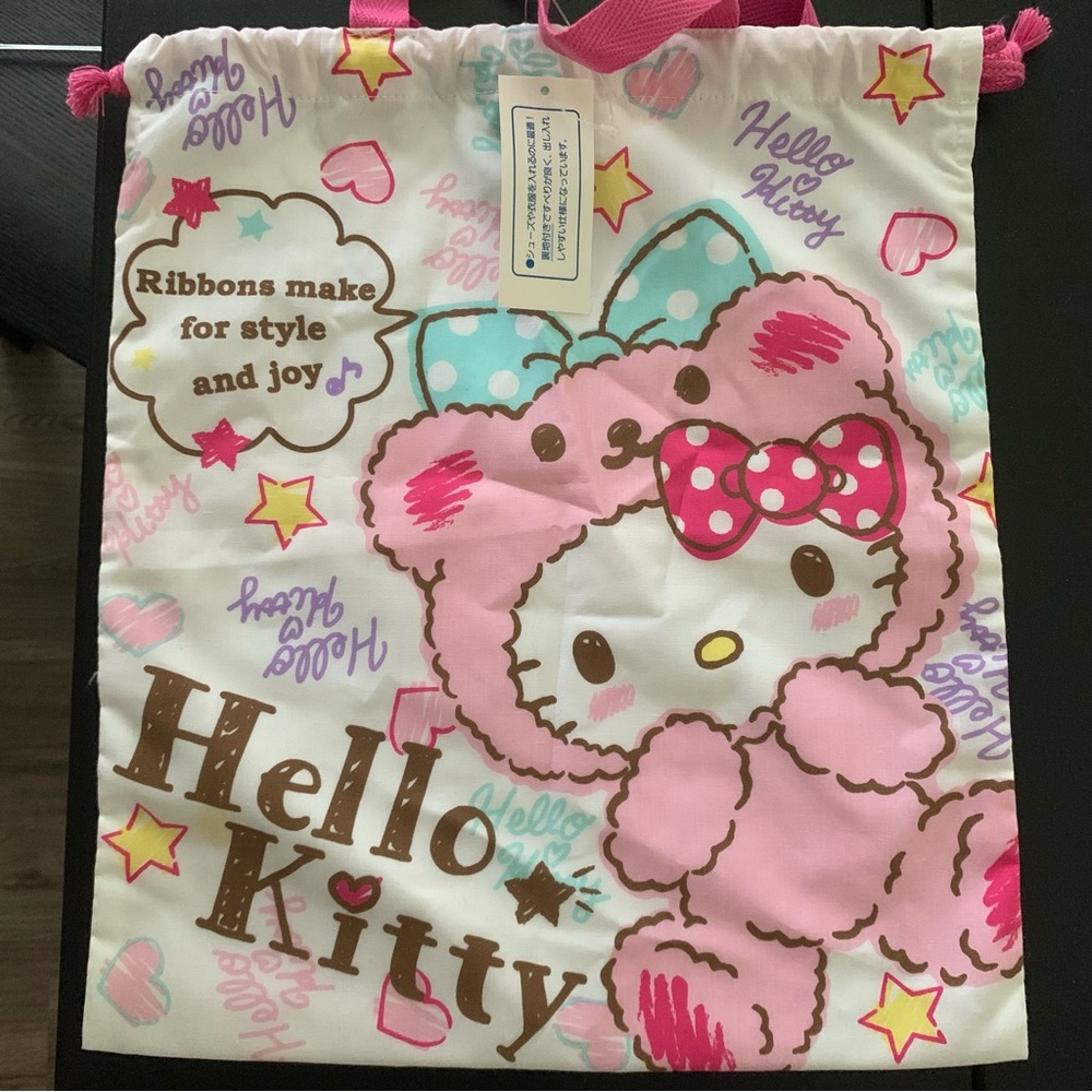 Hello Kitty Sanrio Drawstring Bag